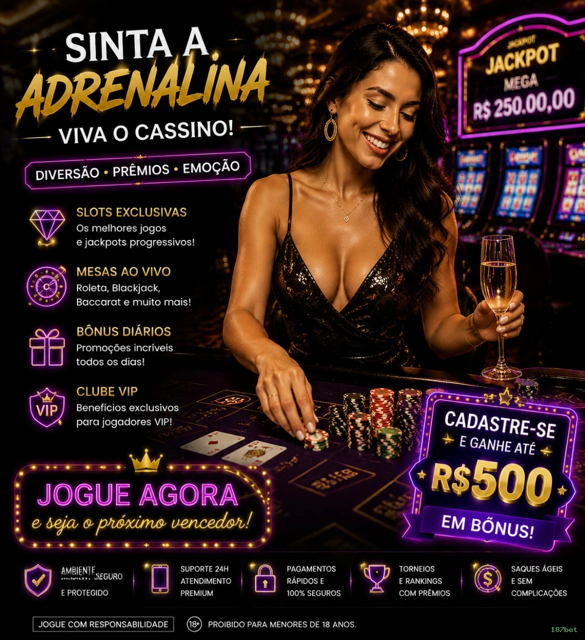 Jogos de Mesa Premium 187bet - Blackjack, Roleta, Baccarat